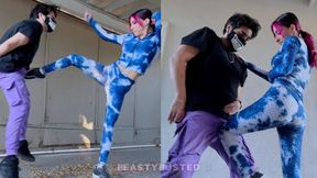 Dazz’s Self Defense Ballbusting Practice!