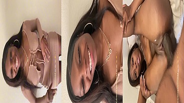 Sexy Slim Ebony participates in creampie Queef beefy BBC booty action!