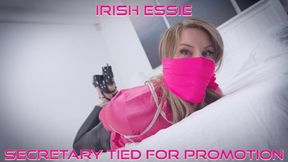 Irish Essie - Tied for Promotion HD ( Rope Bondage , Wrap Gagged , OTN gag , Hogtie , Duct Tape Gag , Ballgagged )