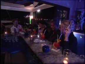 Vintage babes having fun at the bar