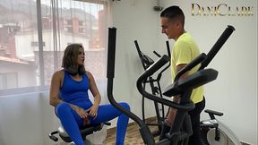 Latina girl gets fucked by her new friend from the gym