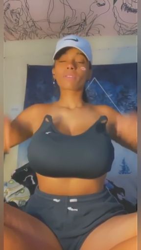 Female Onlyfans Model in Sports Bra