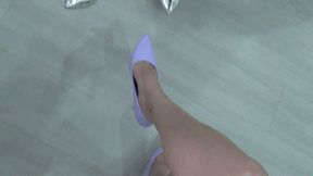two person lapsitting and toe tapping POV 8Lb