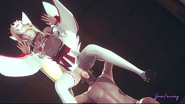 Yaoi Femboy 3D - Kitsune Femboy Annalingus - Japanese Asian manga anime game porn