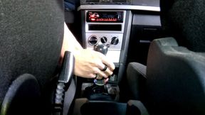 If you love your car.... Sissy Rides On Gear Knob Until Cumshot