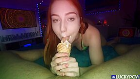 Eporner Exclusive Arietta Adams - The Only Thing This Red Head Whore Loves As Much As Ice Cream, Is Cock