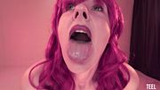 MILF unplugs the lamp, sucks your dick for payment