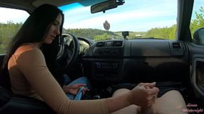 Street Blowjob in a Car
