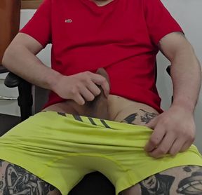 Horny Man Masturbates