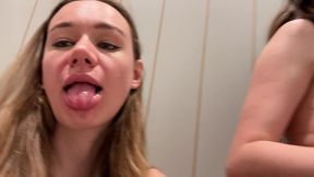 girls lick ass in mall toilets & dressing rooms