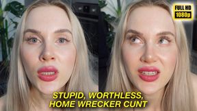 Stupid Worthless Home Wrecker Cunt HD