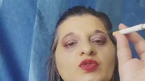 Slow Smoking Seduction – Close-Up Cigarette Tease