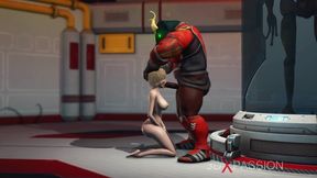 Alien Monster Fucks Hard A Young Blonde In The Sci-fi Lab