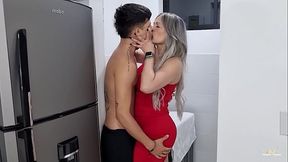 Colombian Milf fucks her Husband'_s Son and leaves his Ass full of milk- Monique Fuentes &amp_ Danner Mendez