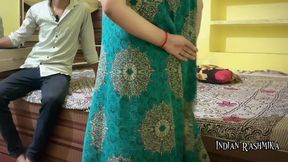 Desi Bhabhi was alone at home, brother-in-law fucked her pussy when nobody was at her home