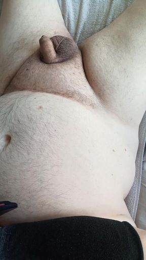 Superchub Jerks of Smegmacock and Shoots Big Load of Sperm on Himself