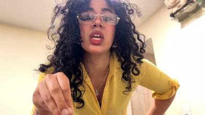 POV SOLO FEMALE VERSION scissorholding for loser stepson sniffing my dirty pantyhose