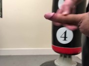 wearing LATEX SUIT at the Boxing Club ** Cumshot **