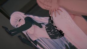 [danganronpa] kirigiri s  ultimate interrogation : sandwich dp, handjob & pregnant (4k/60fps)