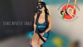 Sushii Xhyvette Does Latex Dressing In Heels With Goggles & SCUBA Reg - 1080