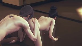 Hentai Uncensored 3D - Two Japanese Girls sex in university Full- Japanese Asian Manga Anime Film Game Porn