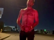 Piss on street