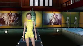 Sexy Brunette Shows Off Fallout 4 Fashion With 3D Hentai Action