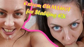 Hard Deepthroat &amp; Extrem CUMSHOT for Stalking Ex-Girlfriend!