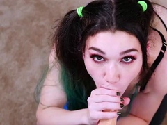 Sexy Teen Brunette Chick Handjobs POV