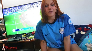 novinha safada caiu na net pagando boquete no meio do jogo do real madrid x city