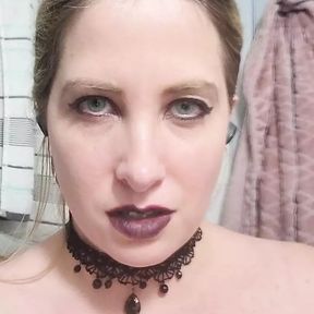 Gothic mistress makes you eat her pussy. ASMR