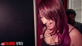daphnee lecerf has fun in a libertine club, with two black cocks found on libertine s club her program: fuck in a screening room, visit a gloryhole to suck her two bbc and stranger dicks