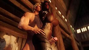 Dark Girl Cat Maid Fucked By Mighty Dragonborn 1