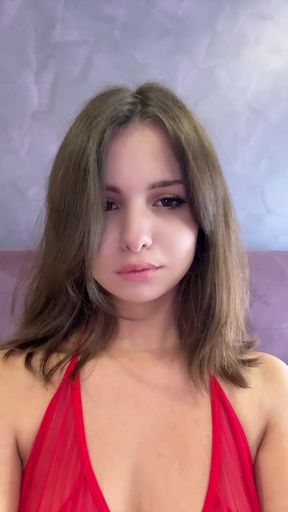 Hotty big-titted teen flaunts her juicy ass in a cumshot finale for only fans