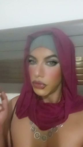 Arab trans Mistress smoking