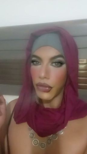 Arab trans Mistress smoking