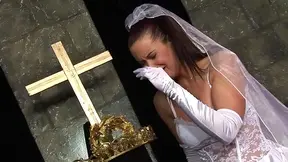 Bride gets pounded hard in the chapel before walking down the fucking aisle today