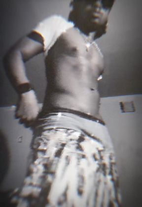 Dancing in camo shorts