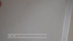 Naughty handjob, blowjob and tittyfuck