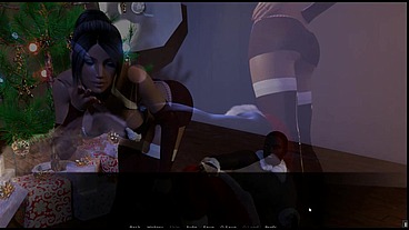 Zoey Christmas Gift [ NTR Xmas Hentai Game PornPlay ] Ep.2 She is posing topless for the sweaty hot photoshoot now
