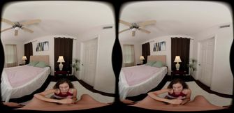 FORBVR - Naughty Stepdaughter Gives Hot Lapdance To Her Stepdad In POV Before Fucking His Hard Cock