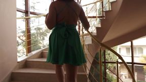 What you think about my green dress?