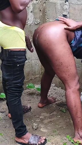 Twerking Ebony Bitch Got It Hard From the Back