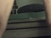 Self care with tiny dildo