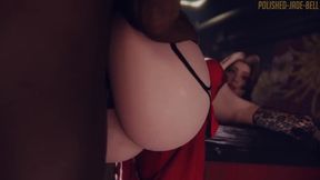 Black suspender and stocking slut gets fucked and creamed
