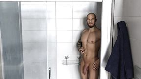 maid fucked a man in his shower