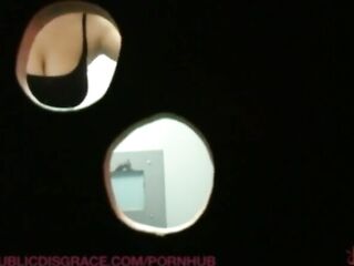 One ally convinces the other to visit a sex store with magnificence holes