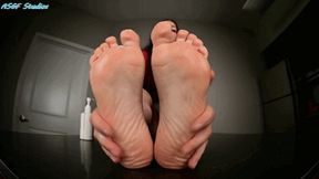 Karly Salinas lotions up! - MOV