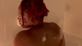 Cum in the bath