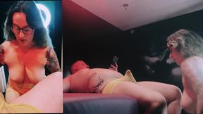 lapdance with extra (hairy bush)